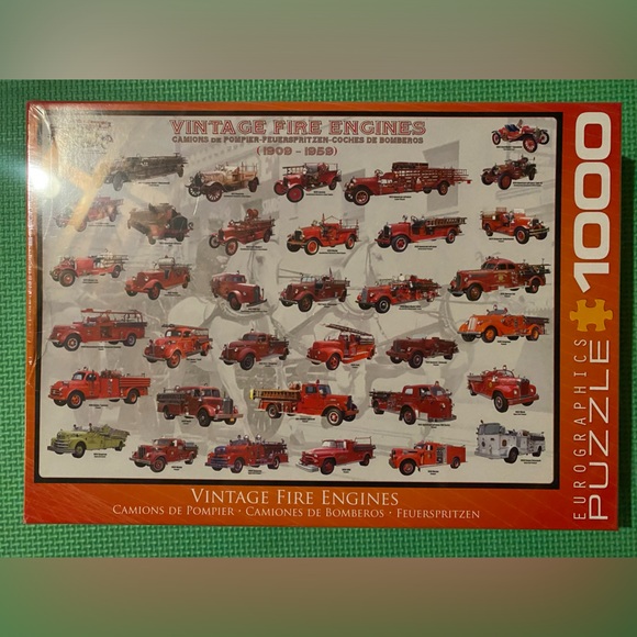 Eurographics Puzzle - vintage fire engines 1000 pieces. Original packaging. - Picture 4 of 5